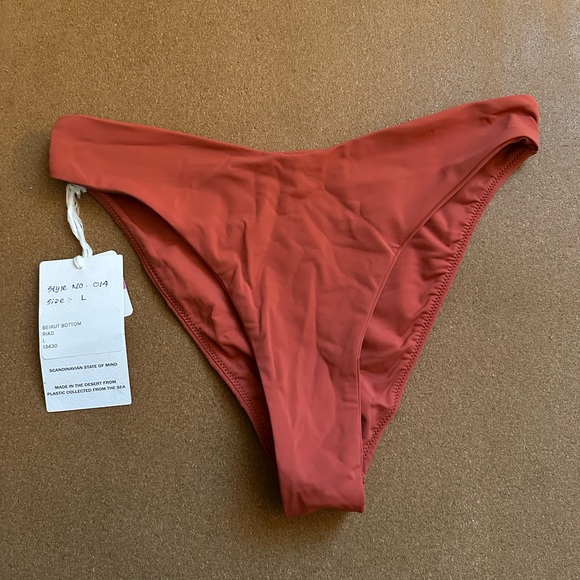OHOY Swim Beirut Bikini Bottom in Riad Rust Size L - Picture 2 of 5